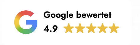 Google bewertet 4,9 von 5